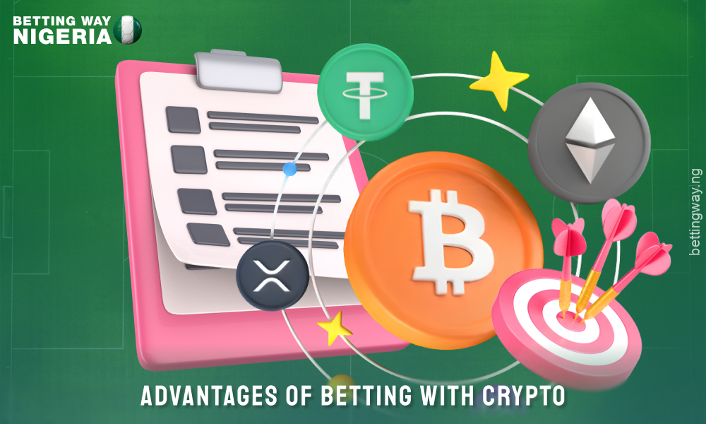 Cryptocurrency betting in Nigeria offers faster payments, lower fees, better privacy and security, as well as fewer restrictions and improved accessibility