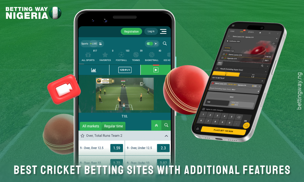 The best cricket betting sites offer additional features such as live betting, live streaming, mobile apps and convenient withdrawal options
