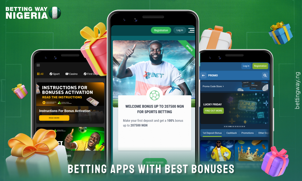 Betting apps in Nigeria offer generous bonuses and promotions for mobile users, including welcome offers and free bets
