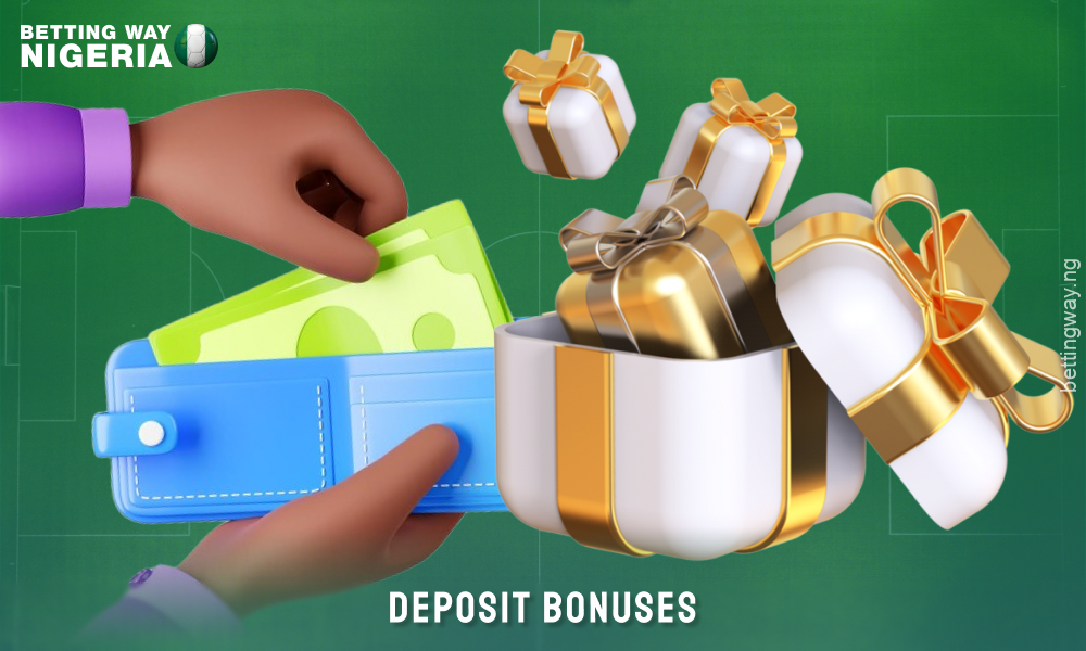 Betting sites in Nigeria often offer deposit bonuses