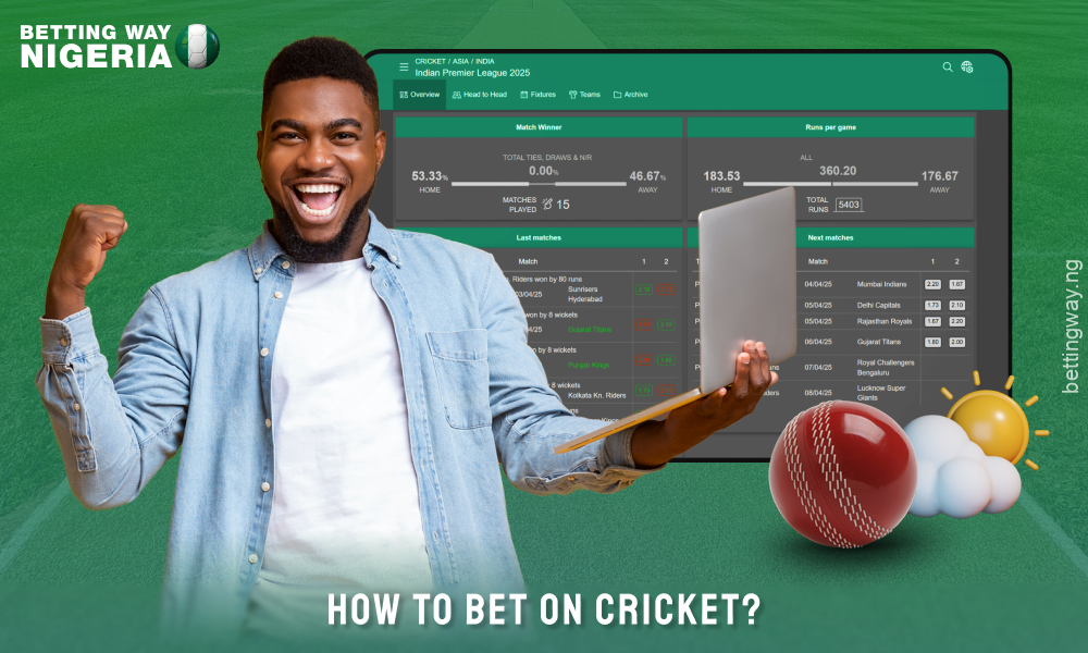 For successful cricket betting it is important to study team and player statistics, consider the playing conditions, use live betting and follow insider news