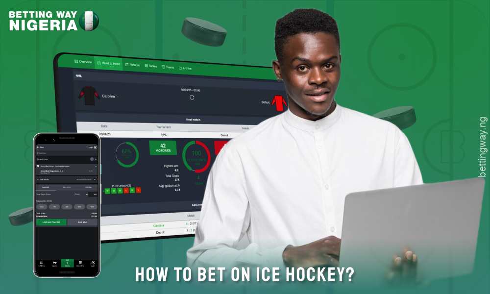 For successful hockey betting it is advisable to study the teams form, results of head-to-head meetings, player injuries and bet within your budget