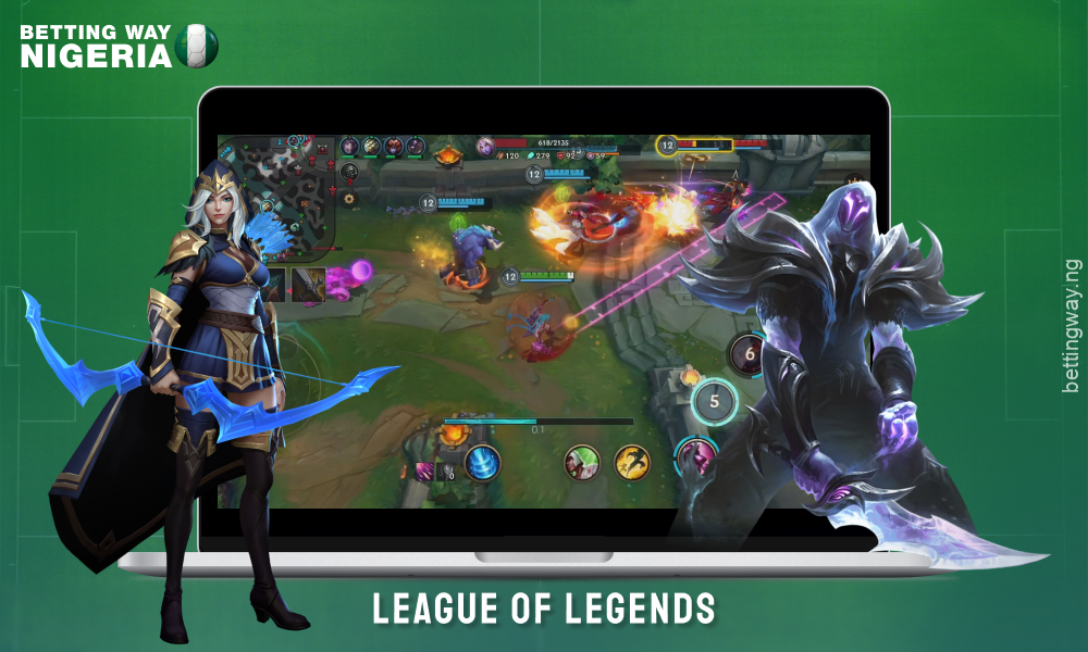 League of Legends is popular for betting in Nigeria due to the various markets including winner, first blood and kills