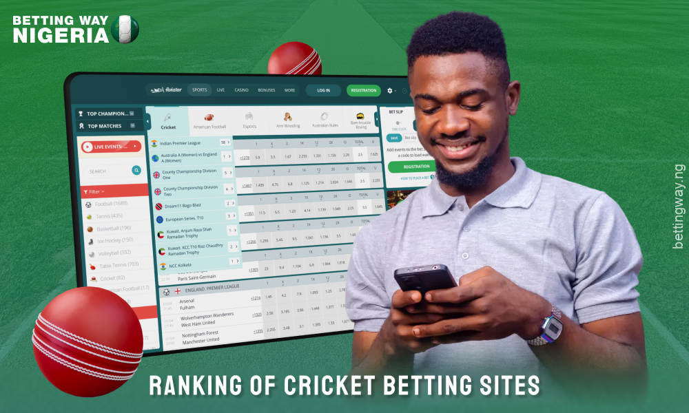 The ranking of cricket betting sites in Nigeria is based on interface usability, match selection, odds, live streaming, payout speed and bonus offers