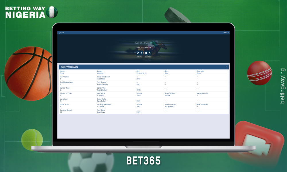 Bet365 offers live sports betting with updated odds and an early cash out feature