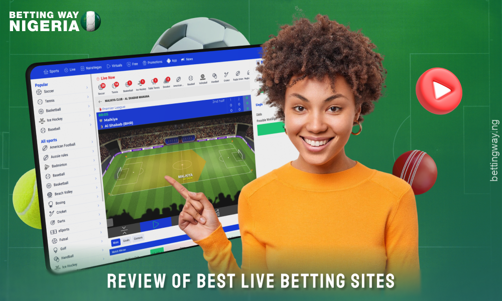 Top live betting sites in Nigeria with live streaming