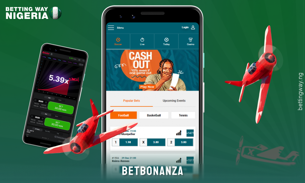 BetBonanza offers an Android and iOS app with access to the Aviator game, over 20 sports categories and over 600 events daily to bet on