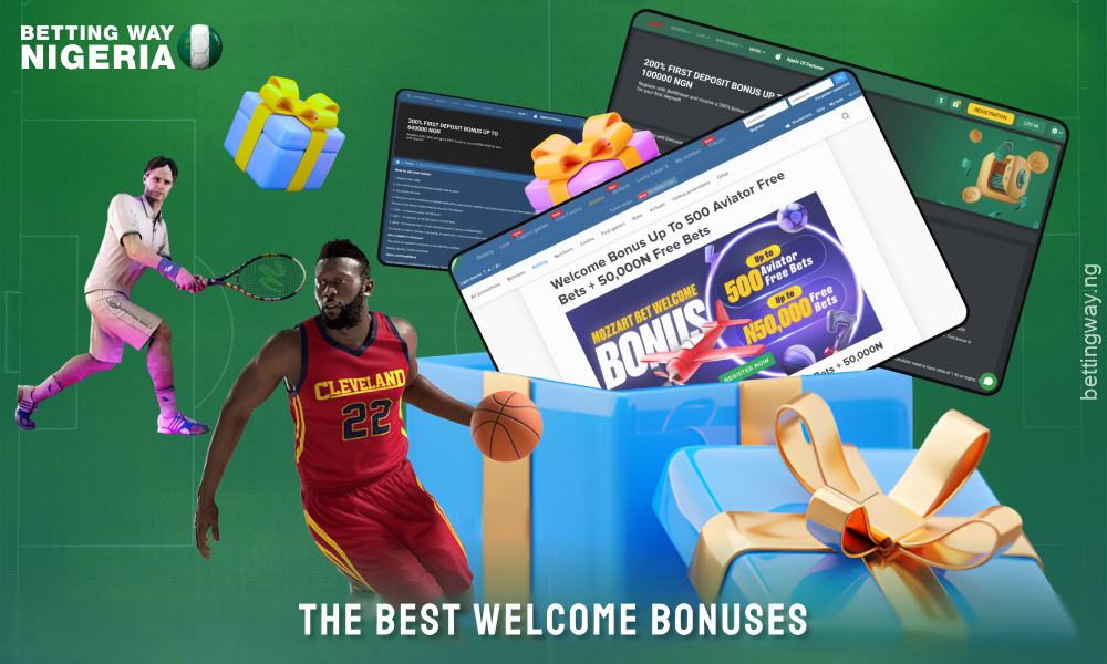 In Nigeria, virtual betting sites offer generous welcome bonuses for new players