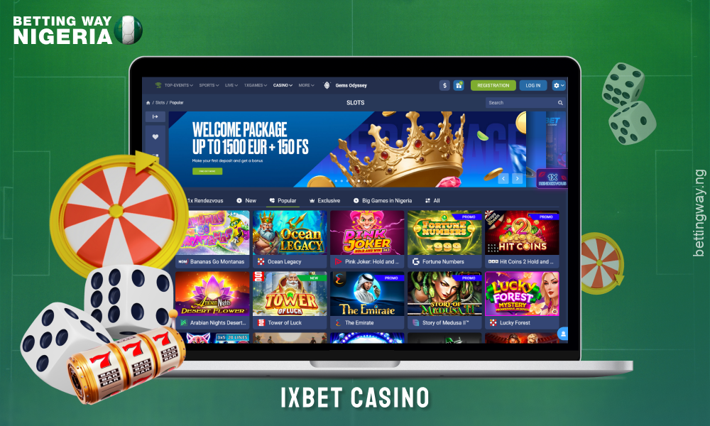 1xbet offers players in Nigeria an online casino with live games and many popular slots and table games
