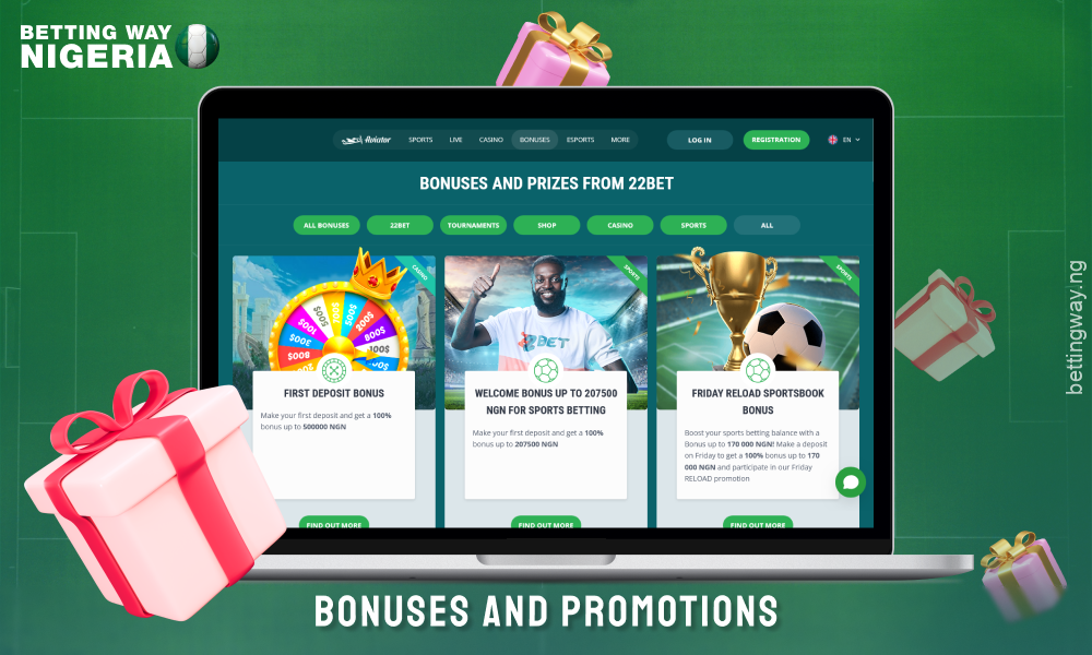 22Bet offers new players a 100% bonus and loyalty promotions with simple wagering terms
