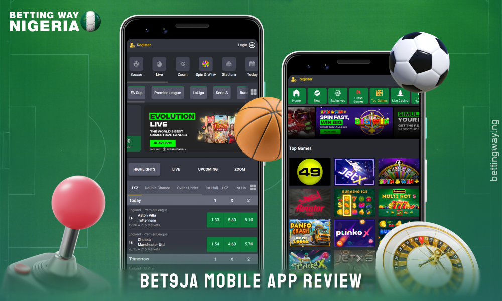 The Bet9ja mobile app is easy to download and install to bet and follow events right from your phone at any time