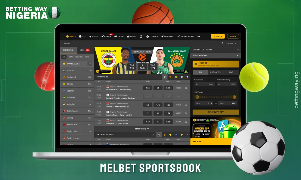 Melbet - sports betting and casino in Nigeria