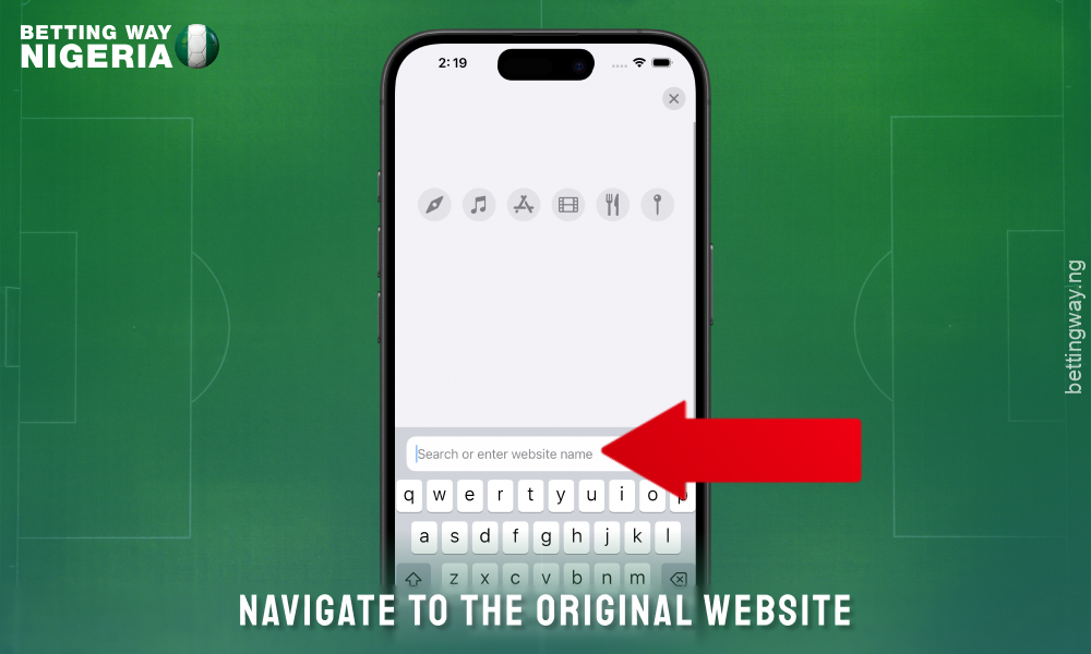 Open Betjara betting site to download the app for iOS