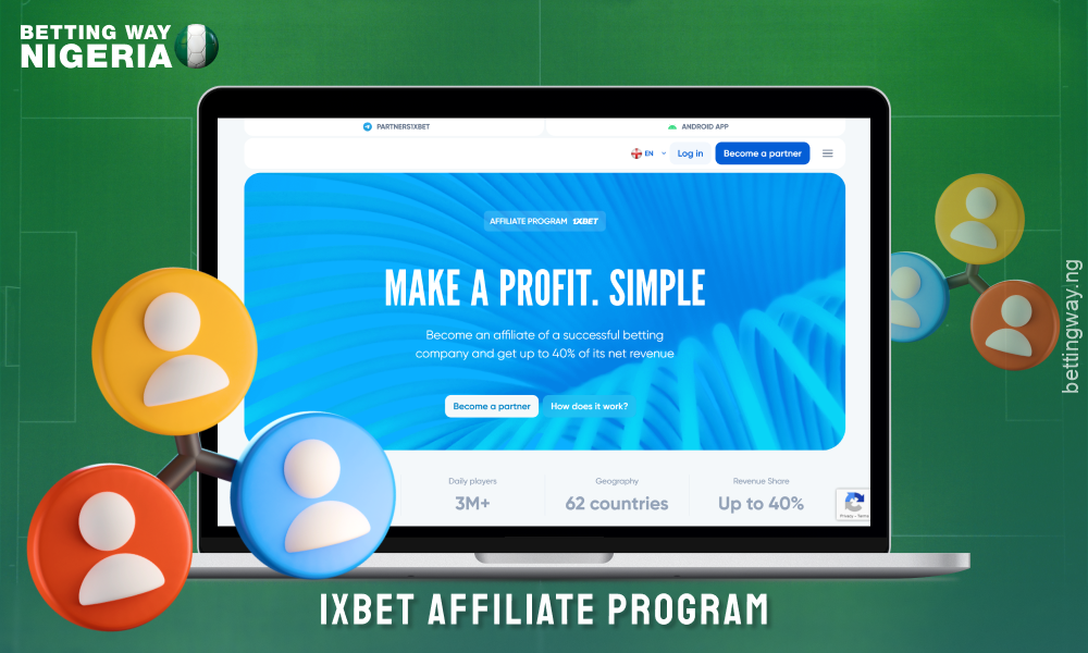The 1xBet affiliate programme allows Nigerian users to earn money by attracting new players