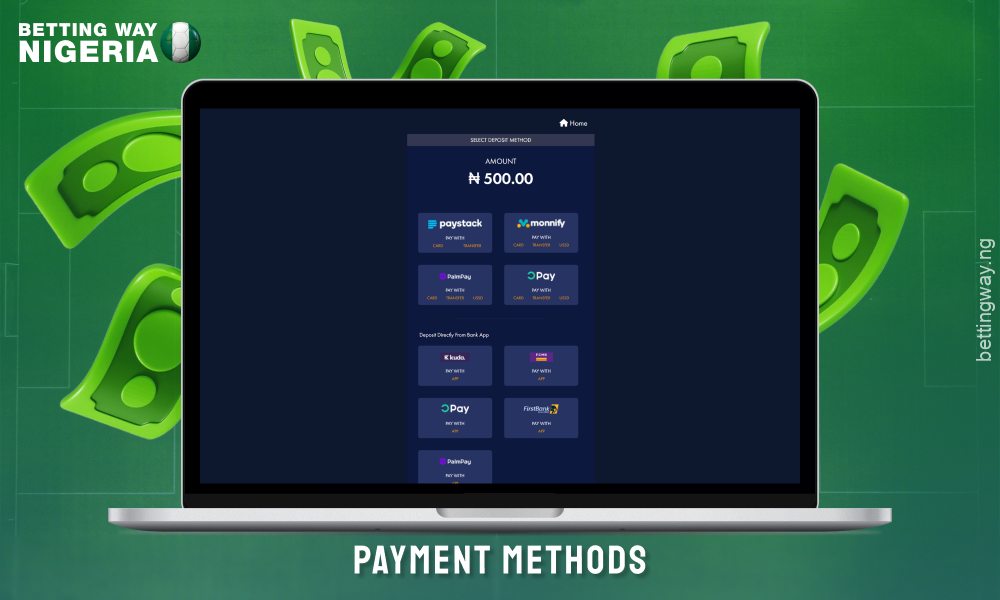 Accessbet offers Nigerian players easy and convenient ways to fund their accounts