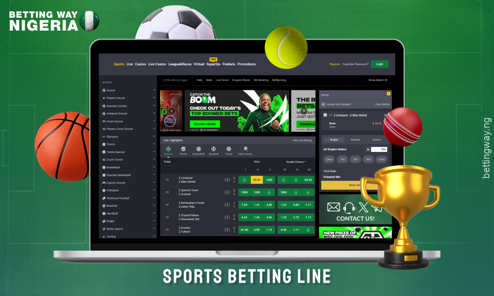 Bet9ja offers bettors in Nigeria over 5,000 sporting events per day with a variety of betting types