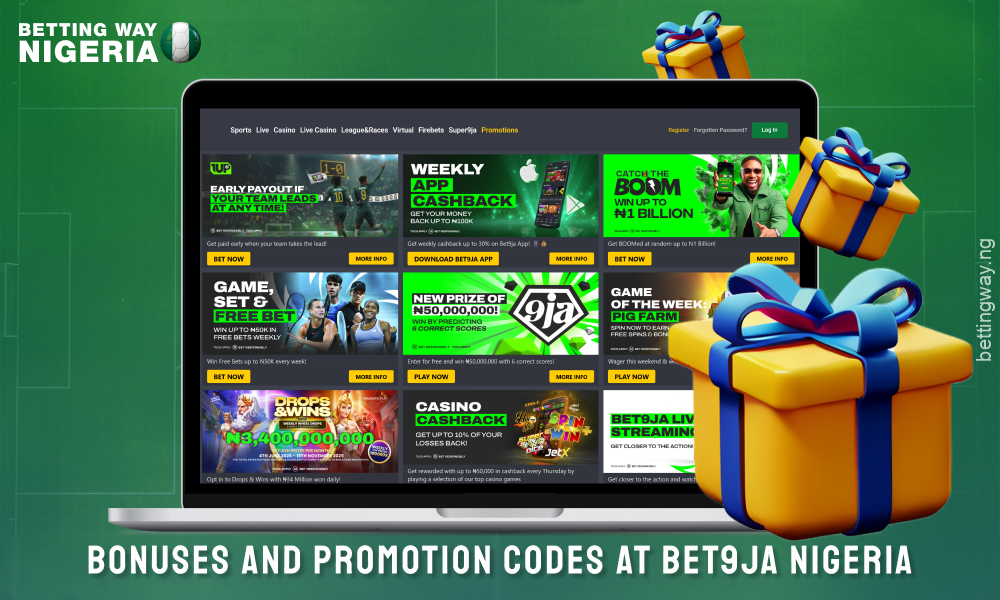 Bet9ja Nigeria has lucrative bonuses and promo codes available for new and regular players