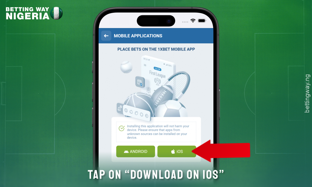 Download 1xbet app for iOS