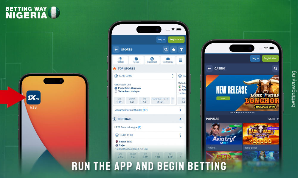 Open the 1xbet mobile app for iOS and enjoy sports betting anywhere