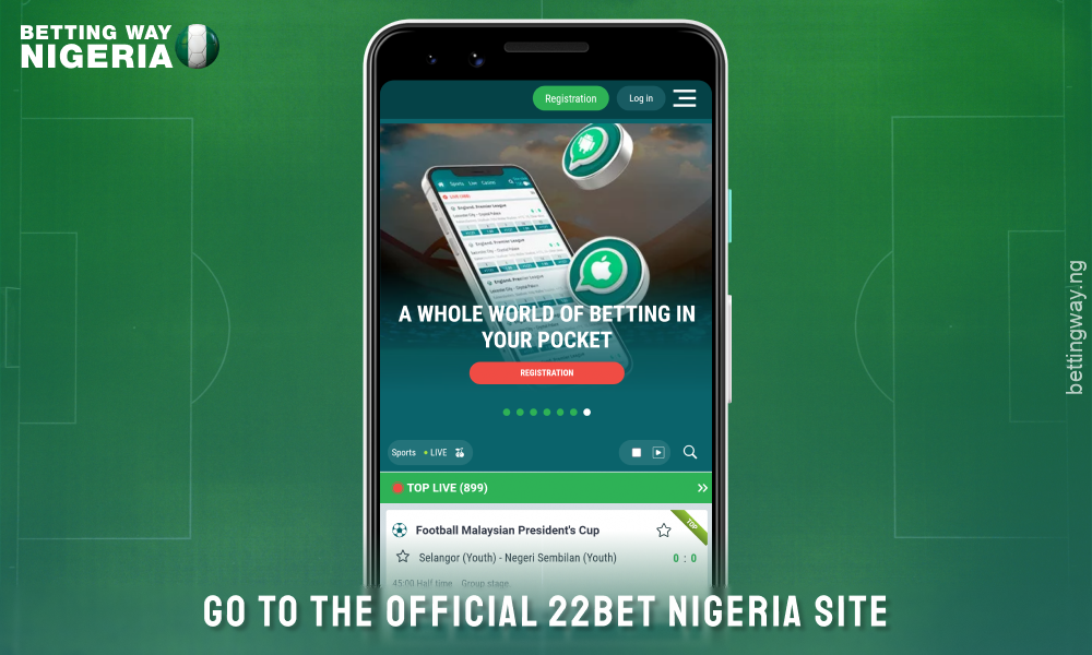 To download the 22bet app for Android, go to the bookmaker's official website