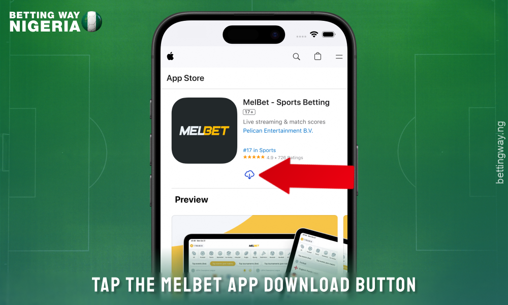 Download Melbet app for iOS in App Store