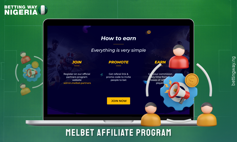 Melbet's affiliate programme in Nigeria offers regular payouts, promotional materials, 24/7 support and a user-friendly control panel