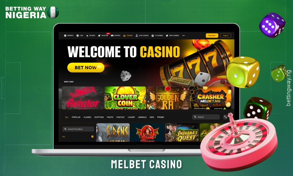 Melbet Casino in Nigeria offers a wide range of games from 60+ providers, including a demo mode for safe familiarisation