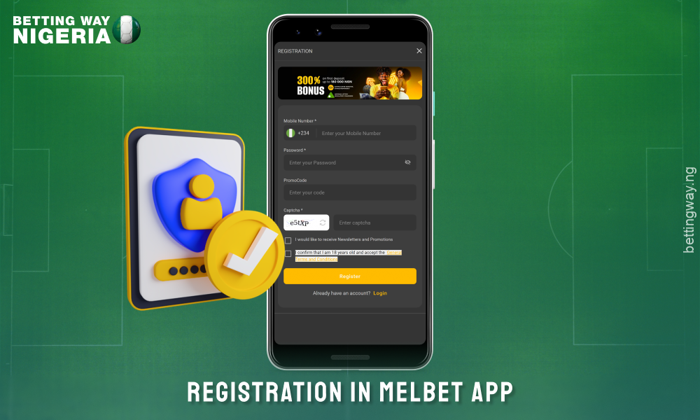 Signing up for the Melbet Nigeria app is quick and easy in a few simple steps