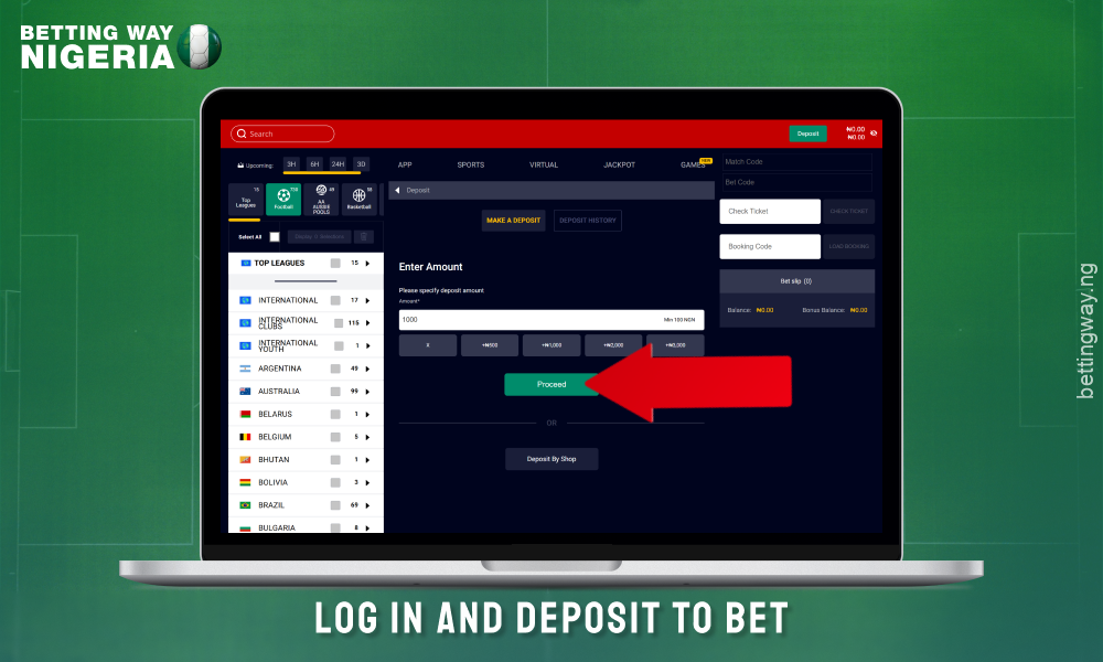Login to Accessbet Nigeria and enjoy sports betting