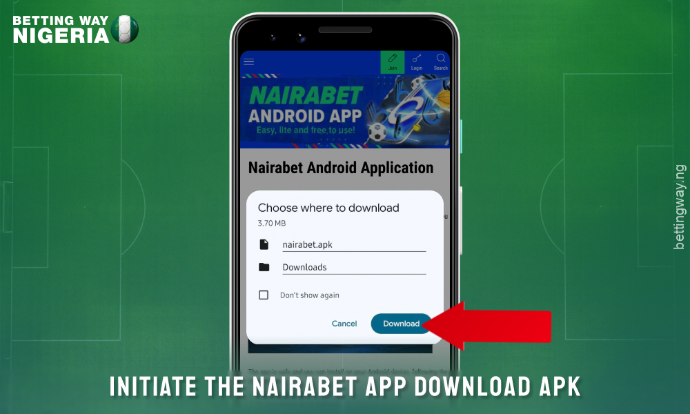 Download Nairabet App for Android